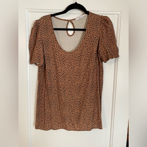Emerson Fry Ava Blouse Vintage Cheetah Print - Medium - Picture 5 of 7